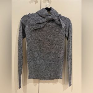 Isabel Marant silver tie neck sweater 38
